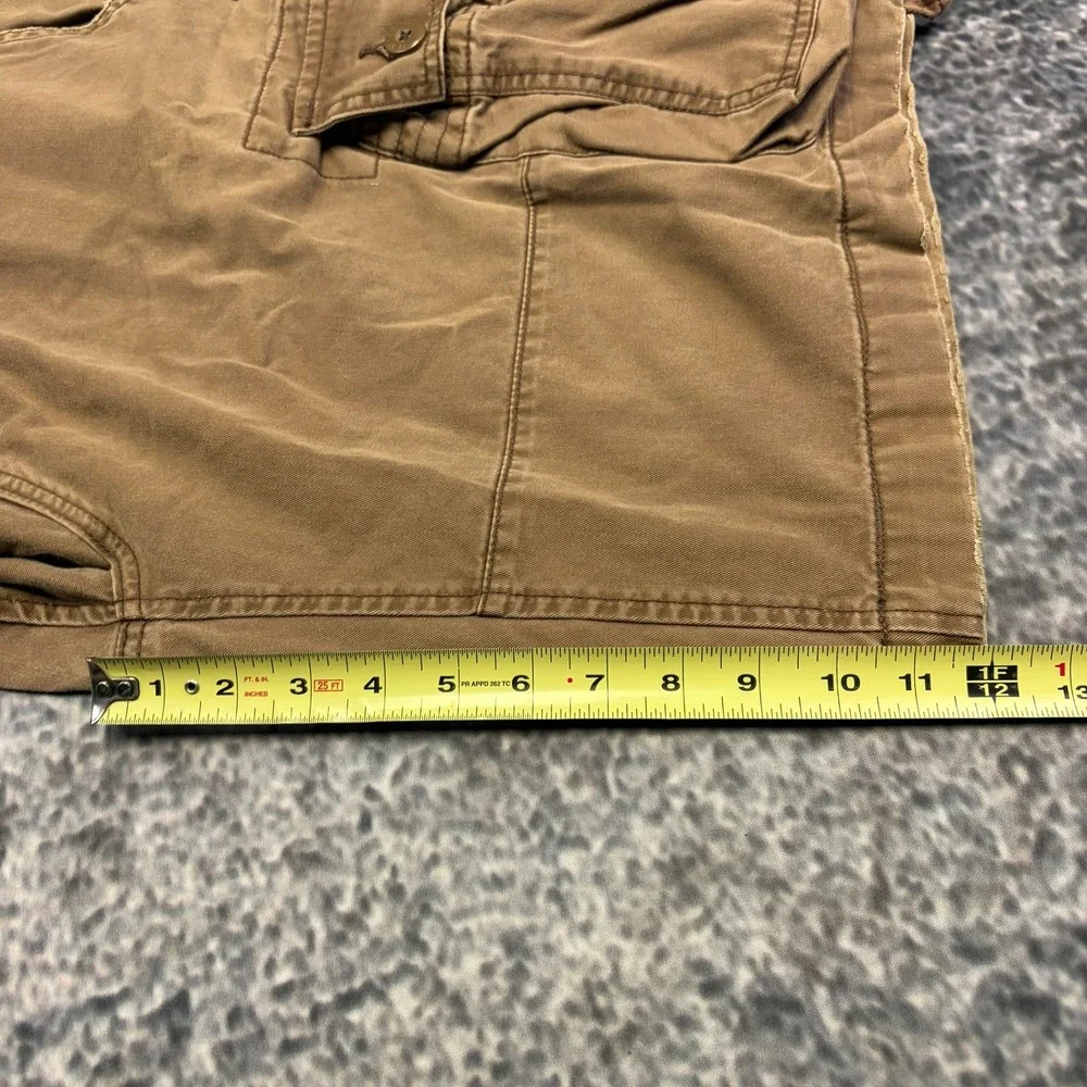U.S. Polo ASSN Cargo Shorts Mens 38 Brown Baggy Utility Outdoor Skater Y2K